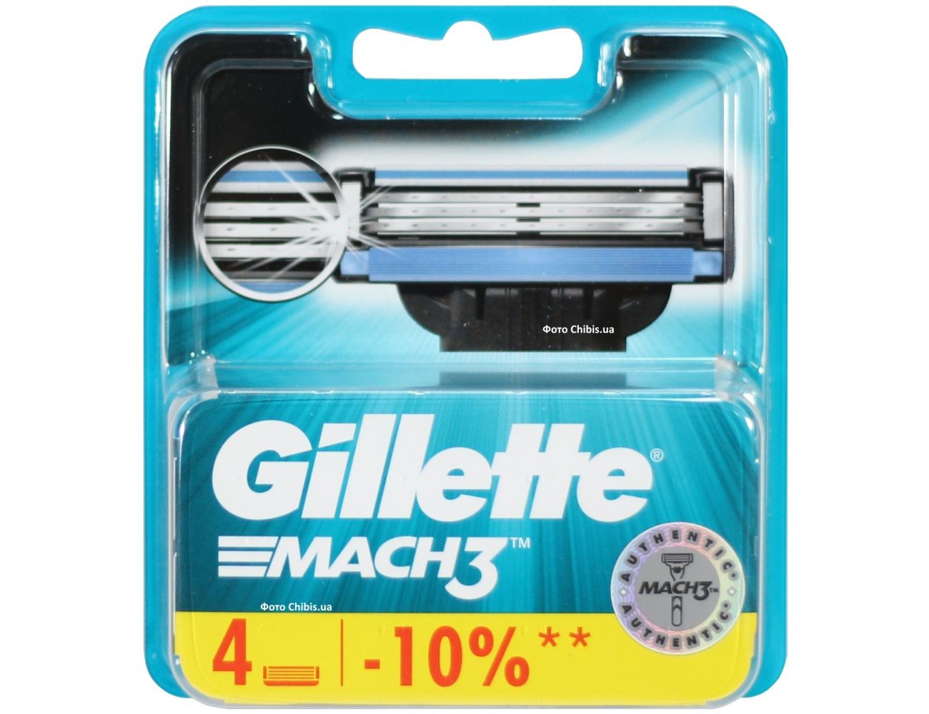 Gillette Mach3 кассеты для станка 4 шт. 