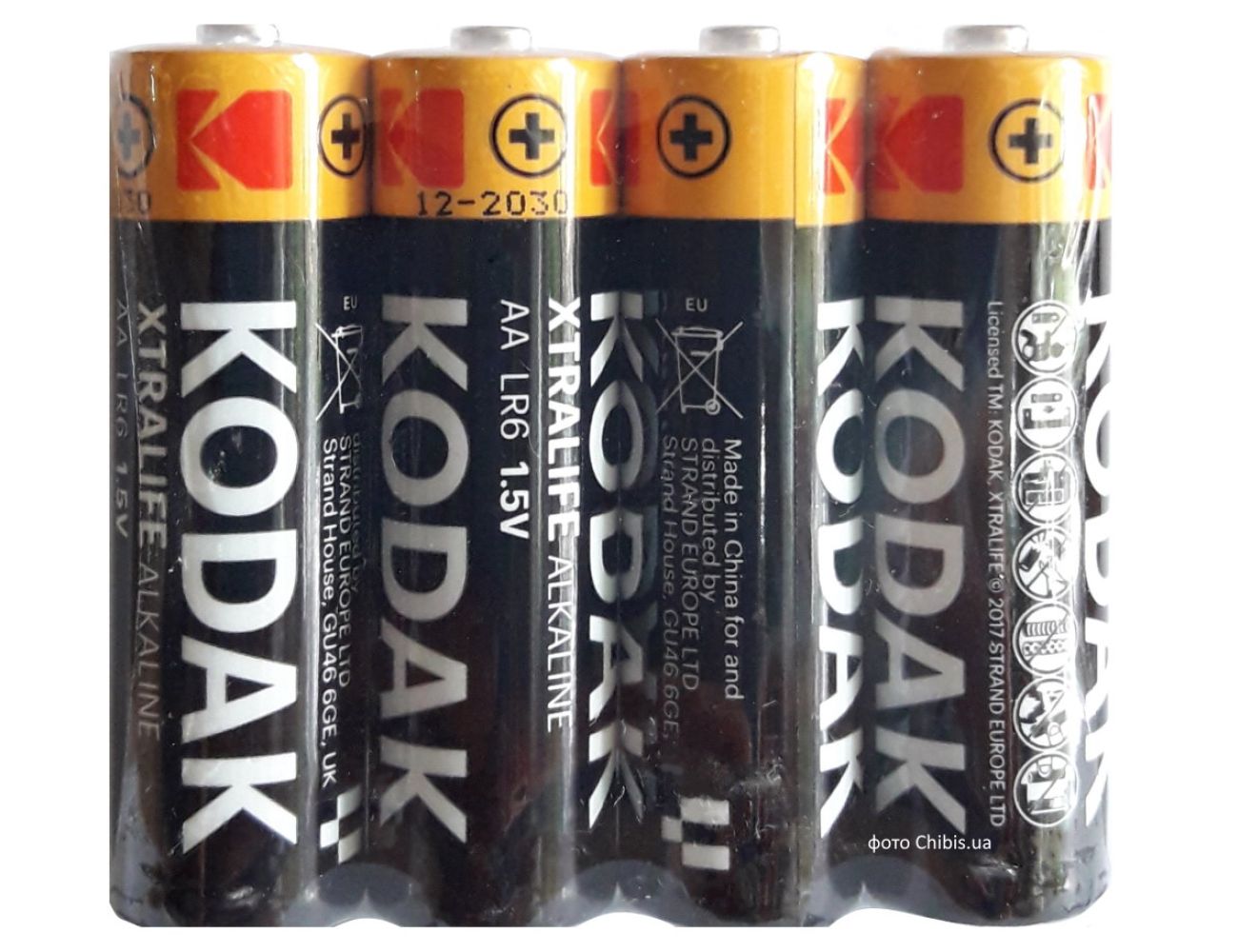 Батарейка AA Kodak XTRALIFE LR06 4 шт. пленка