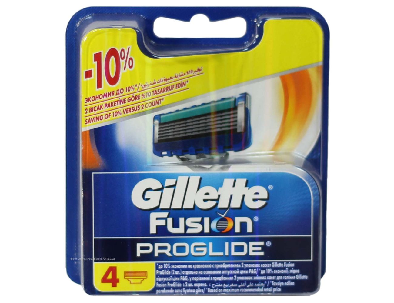 Gillette Fusion ProGlide лезвия для бритвы 4 шт 7702018085514