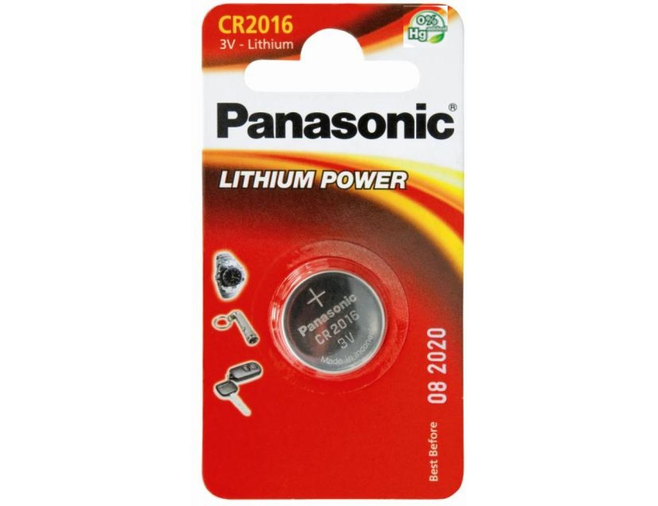 Батарейка Panasonic CR-2016EL/1B 1/1 шт