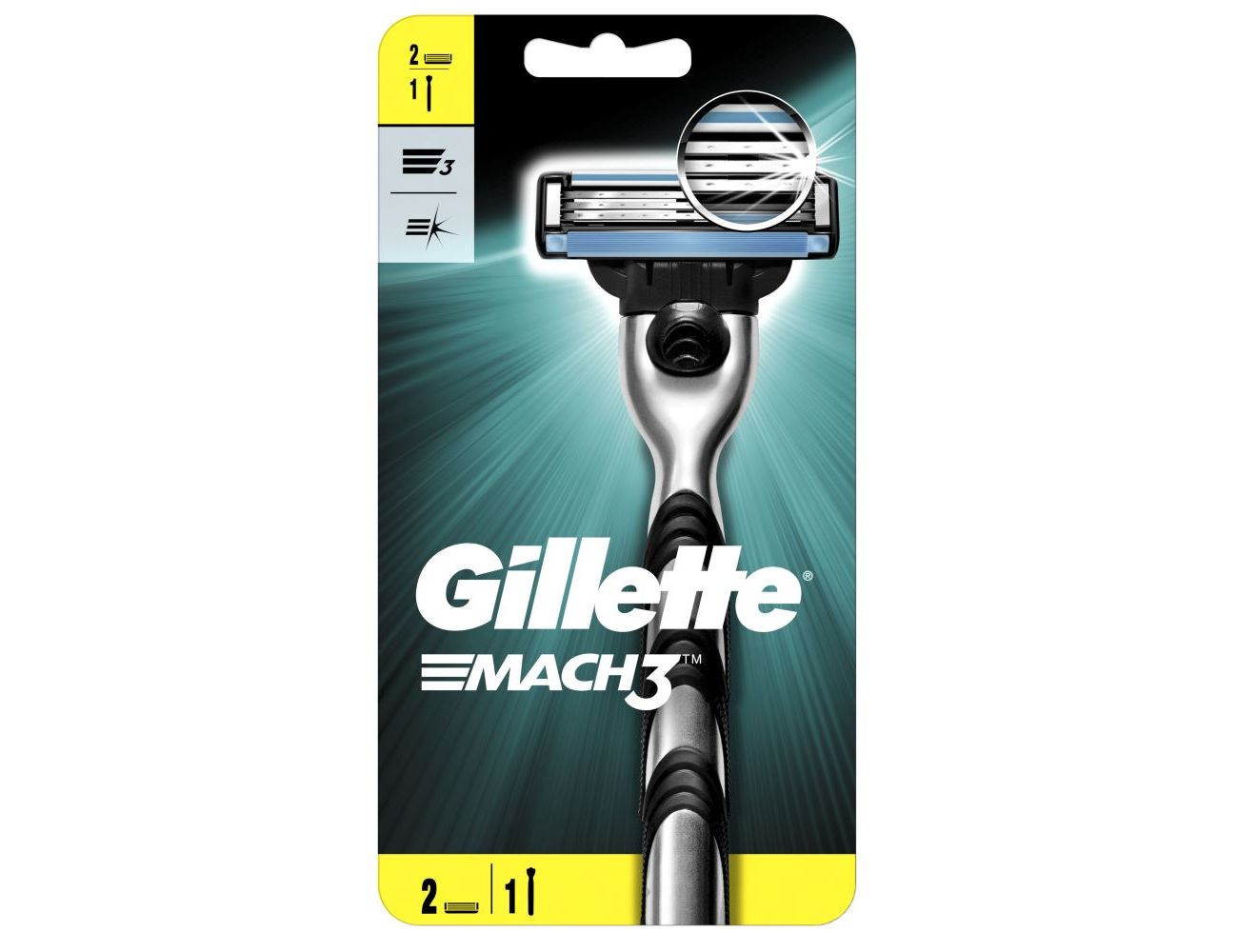 Бритва Gillette Mach3 с 2 кассетами 7702018020706