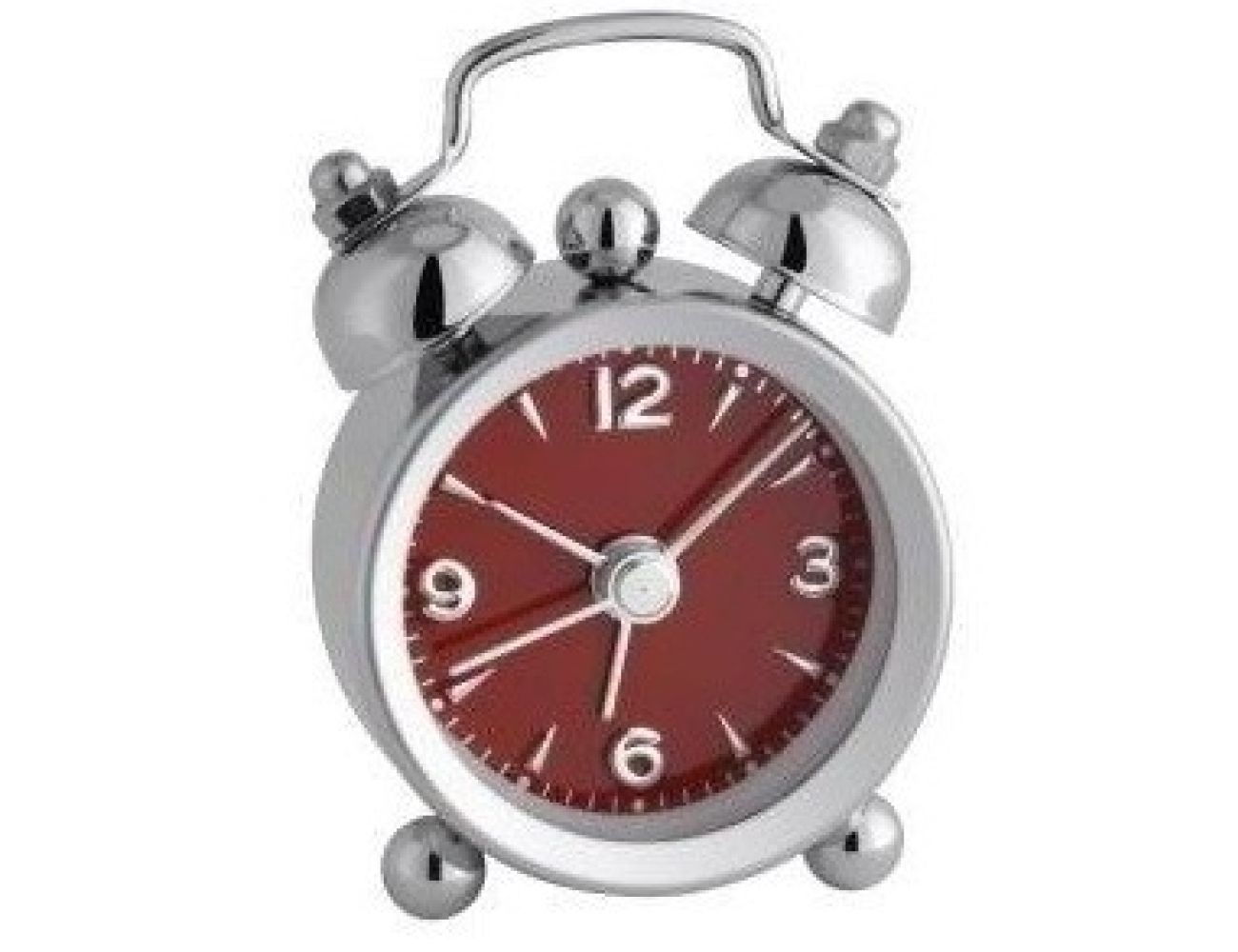 Настольные часы TFA "Mini-Nostalgia" (60100005) красный циферблат