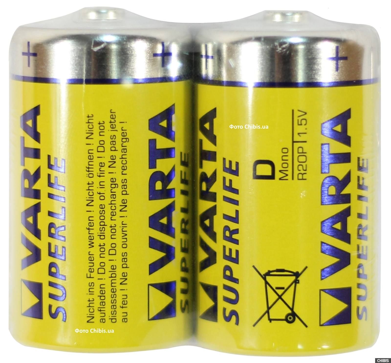 Батарейка R20 Varta Superlife 2шт bl - купить в Киеве по низкой цене |  Chibis.ua