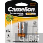 Аккумуляторные батарейки ААА Camelion 600 mAh Ni-Mh блистер 1/2 шт