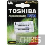 Аккумулятор AAA 950 mAh Toshiba HR3 Ni-MH TNH-6GAE 2 блистер