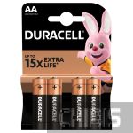 Батарейка АА Duracell Basic LR06 1.5V Alkaline 4 шт. 5000394052536