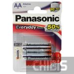 Батарейка АА Panasonic Everyday Power LR06 1.5V Alkaline блистер 2/2 шт.