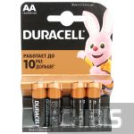 Батарейка АА Duracell Basic LR06 1.5V Alkaline 1/4 шт. 