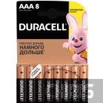 Батарейка ААА Duracell Basic LR03 1.5V Alkaline 8/8 шт. 