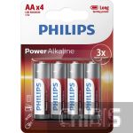 Батарейки Philips AA Power Alkaline 4 шт