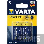 Батарейка LR14 Varta Longlife C 1.5V Alkaline блистер 2 шт.