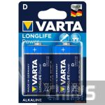 Батарейка Varta Longlife Power LR20, 1.5V, Alkaline 04920121412 блистер 2 шт