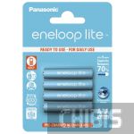 Аккумуляторные батарейки ААА Panasonic 550 mAh Eneloop Lite 4BP Ni-MH BK-4LCCE/4BE 4/4 шт