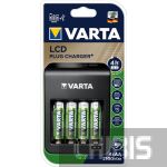 Зарядное устройство Varta LCD PLUG CHARGER + 4 AA 2100 mAh 57687101441