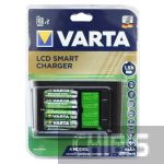 Зарядное устройство для аккумуляторных батареек	Varta LCD SMART Charger 57674101441