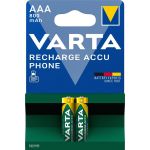 Аккумуляторные батарейки Varta ААА 800 mAh Phone 2/2 шт. T398