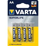 Батарейка АА Varta Superlife R06 1.5V Цинково-угольная блистер 4/4 шт.