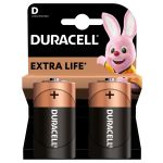 Батарейка LR20 Duracell D Basic 1.5V Alkaline 2 шт. 5000394052512
