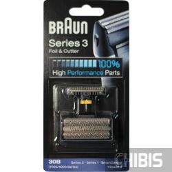 Сетка Braun 30B и режущий блок 7000 / 4000 / Series 3 / SmartControl / SyncroPro / TriControl черная