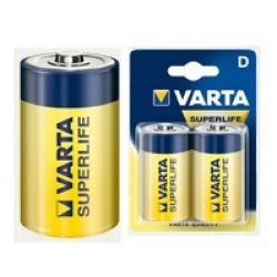 Батарейка Varta D Superlife (LR20, 1.5V, Цинково-угольная) 02020101412