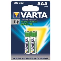 Аккумуляторные батарейки ААА Varta 800 mAh Professional Phone Power 2/2 58398101402