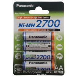 Аккумуляторы АА 2700 mAh Panasonic High Capacity BK-3HGAE/4BE 4 шт 
