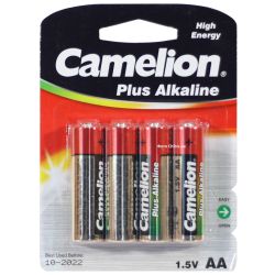 Батарейка АА Camelion Plus Alkaline LR06 1.5V 1/4 шт.