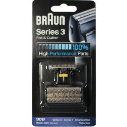 Сетка Braun 30B и режущий блок 7000 / 4000 / Series 3 / SmartControl / SyncroPro / TriControl черная