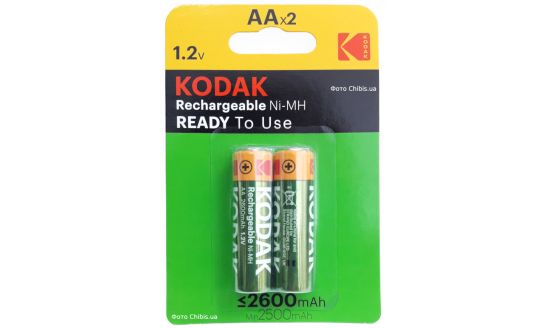 Аккумуляторы AA 2600 Kodak HR6 Ni-MH 2 шт