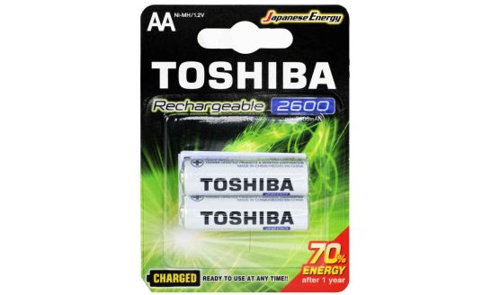 Аккумулятор AA 2600 Toshiba HR6 Ni-MH mAh TNH-6GAE 2 блистер