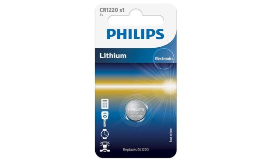 Батарейка CR1220 Philips 3V lithium