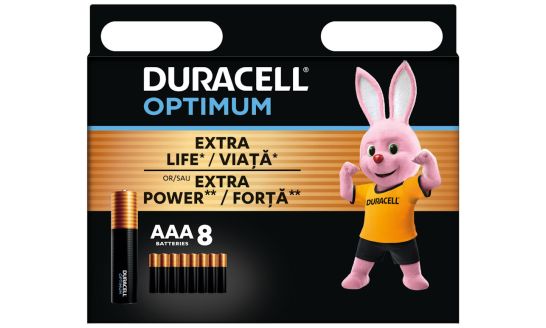 Батарейка LR03 DURACELL Optimum 8 шт.