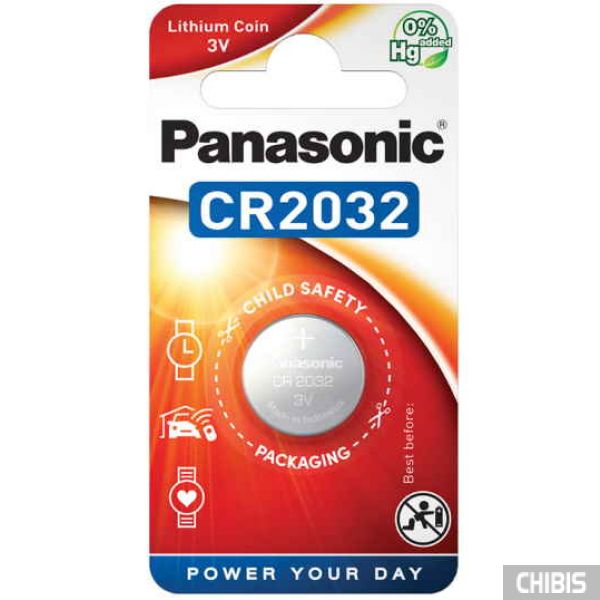 Батарейка CR2032 Panasonic 3V Литиевая 1 шт.