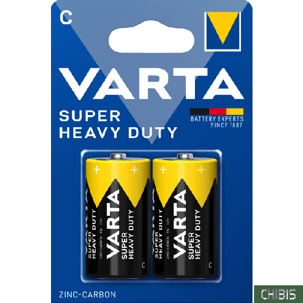 батарейка c Varta Superlife 1.5V Цинково-угольная 2 шт. блистер
