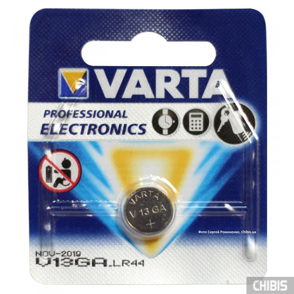 Батарейка V13GA Varta AG13 / LR44 1.5V Alkaline 04276101401