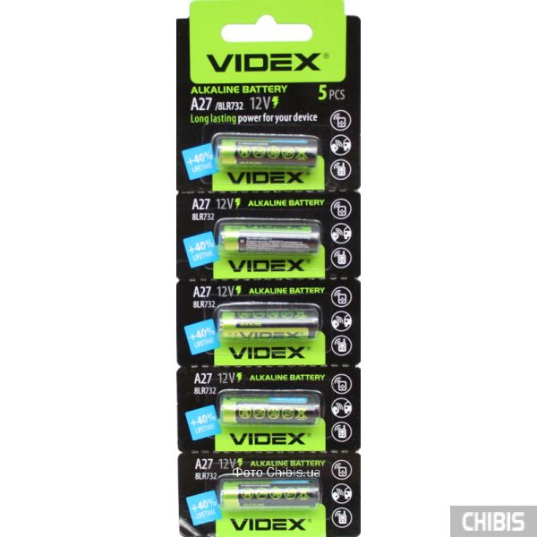 Батарейки A27 Videx Alkaline 12V 5 шт