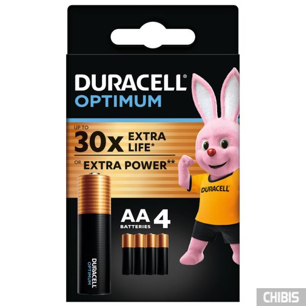 Батарейка LR06 DURACELL Optimum 4 шт.