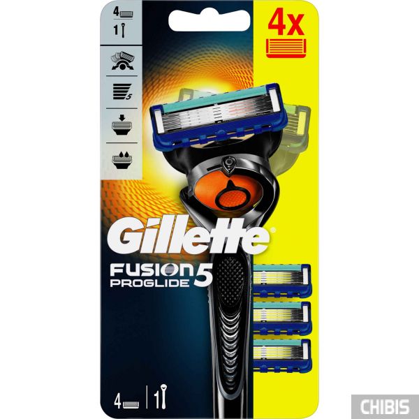 Бритва Gillette Fusion Proglide с 4 кассетами 7702018556298