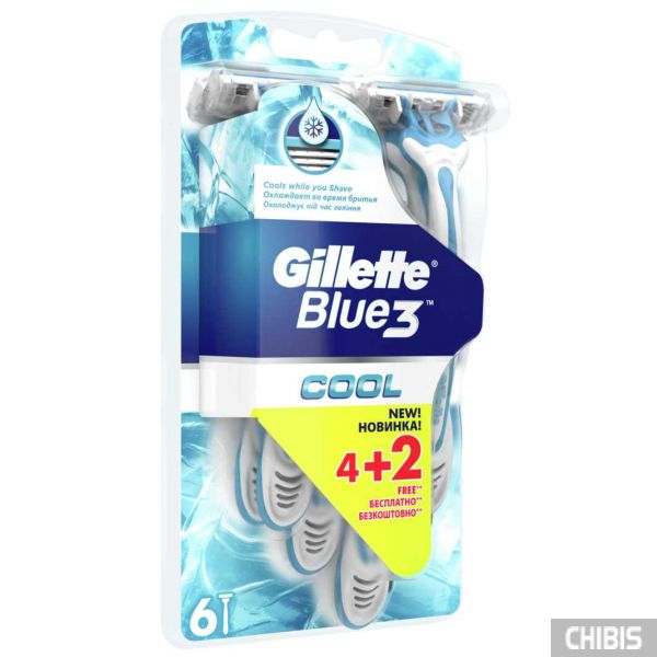 Gillette Blue 3 станок одноразовый 6 шт.