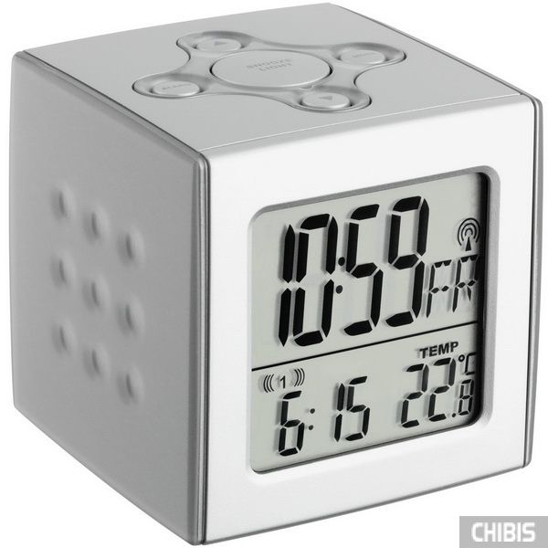 Настольные часы TFA "Cubo" (602517), 67x67x68мм