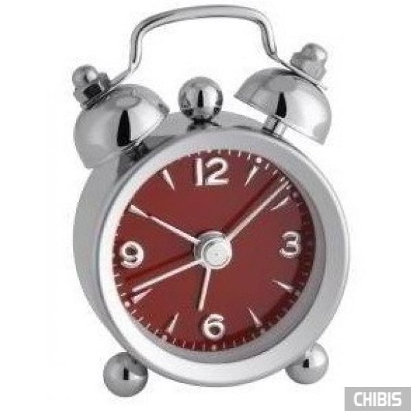 Настольные часы TFA "Mini-Nostalgia" (60100005) красный циферблат