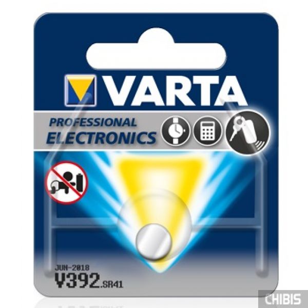 Батарейка V392 Varta SR41 1.55V Оксид Серебра 1 шт.