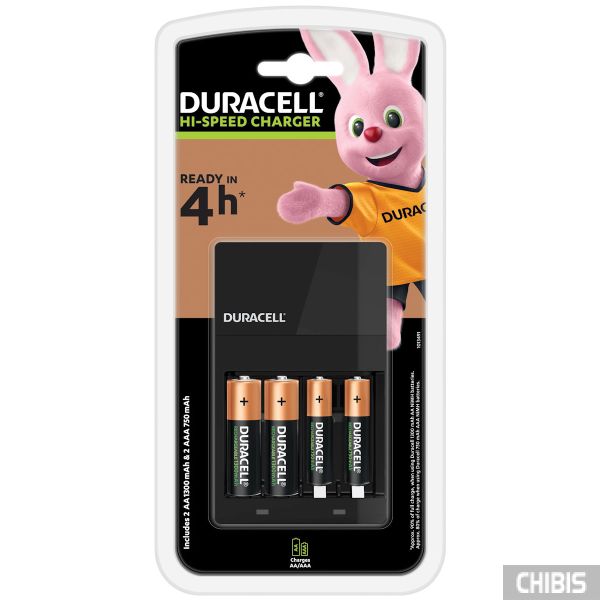 Зарядное устройство Duracell CEF14 + 2 шт AA 1300 + 2 шт AAА 750 mAh