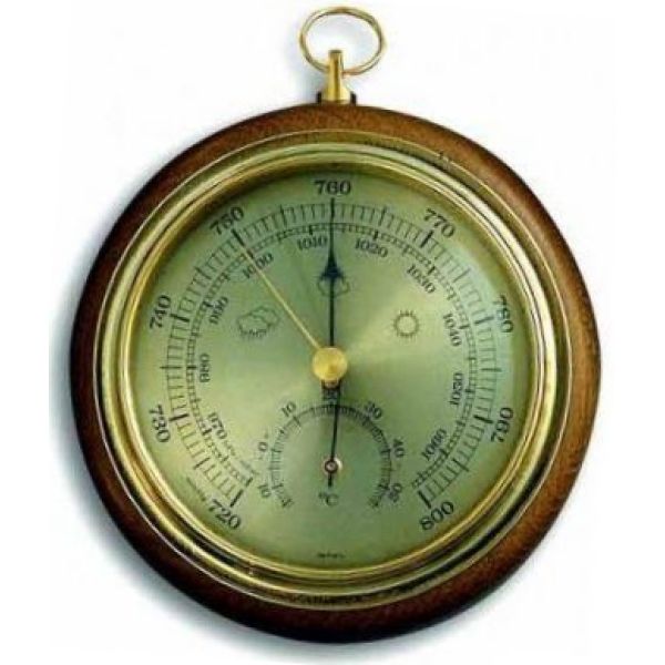 Барометр TFA (45100001B) с термометром, дуб