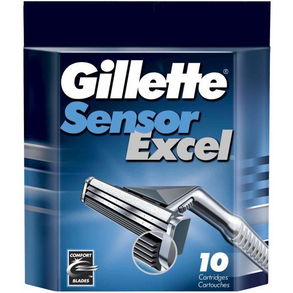 Gillette лезвия Sensor Excel 10 шт 3014260245832