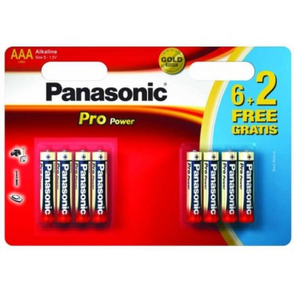 Батарейка АА Panasonic Pro Power Alkaline 1.5V блистер 8/8 шт. 