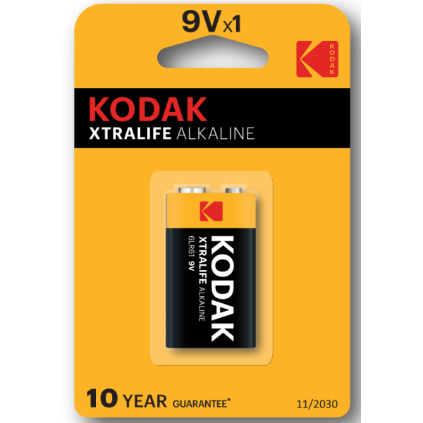 Батарейка Kodak 9V Крона XtraLife alkaline 6LR61 1шт.