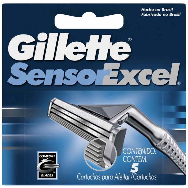 Gillette лезвия Sensor Excel 5 шт 3014260244873
