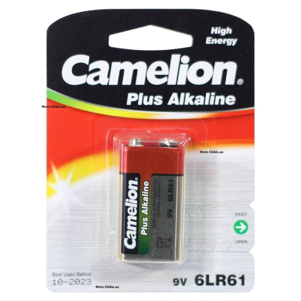Батарейка Крона Camelion 6LR61 Alkaline 9V 1 шт.