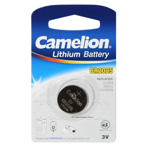 Батарейка Camelion CR 2025 lithium 3V